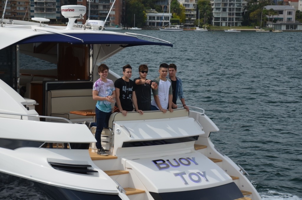 The Collective take time out to focus on the Grand Final of the X Factor © Stephen Milne